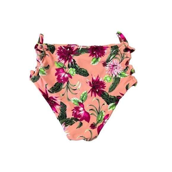 Tori Praver Floral Bikini Bottom Size Medium - Picture 2 of 4